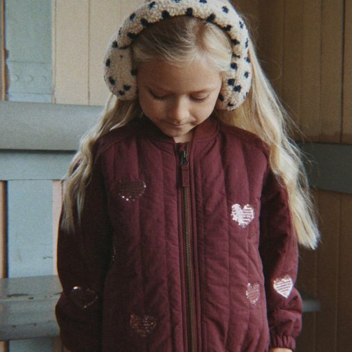 JUNO bomberis - širdelės | Konges Sløjd