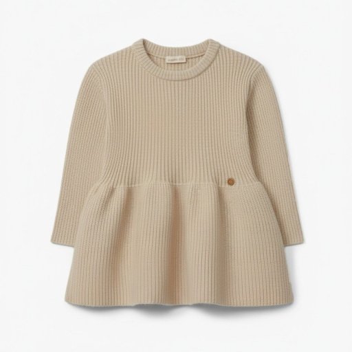 Merino vilnos suknelė | COSY - smėlio | Wedoble